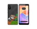 Funda Silicona Transparente para ZTE Blade A31 Plus diseño Panda Dibujos