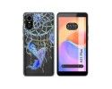 Funda Silicona Transparente para ZTE Blade A31 Plus diseño Plumas Dibujos