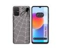Funda Silicona Transparente para ZTE Blade A52 diseño Araña Dibujos