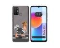 Funda Silicona Transparente para ZTE Blade A52 diseño Avestruz Dibujos