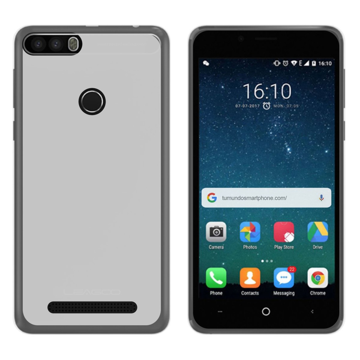 Funda Gel Tpu para Leagoo Kiicaa Power Color Transparente