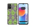 Funda Silicona Transparente para ZTE Blade A52 diseño Cactus Dibujos