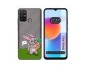 Funda Silicona Transparente para ZTE Blade A52 diseño Conejo Dibujos