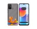 Funda Silicona Transparente para ZTE Blade A52 diseño Leopardo Dibujos