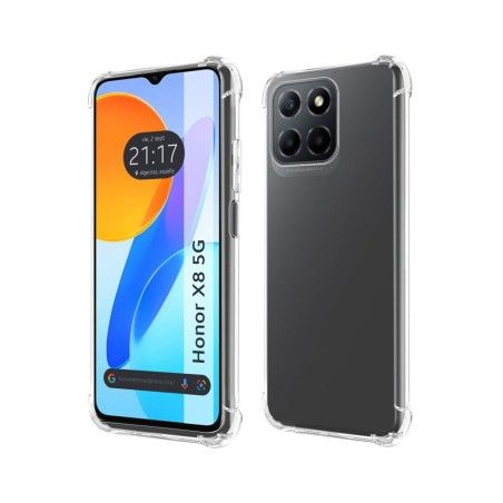 Funda Silicona Antigolpes Transparente para Huawei Honor X8 5G