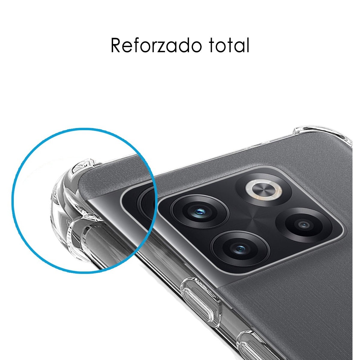 Funda Silicona Antigolpes Transparente para Oneplus 10T 5G