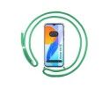 Funda Colgante Transparente para Huawei Honor X8 5G con Cordon Verde Agua