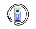 Funda Colgante Transparente para Vivo Y35 con Cordon Negro