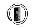 Funda Colgante Transparente para Oneplus 10T 5G con Cordon Negro