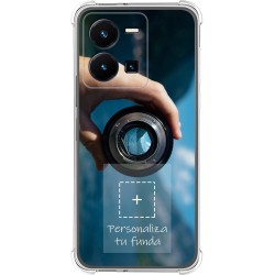 Personaliza tu Funda Silicona AntiGolpes Transparente con tu Fotografía para Vivo Y35 Dibujo Personalizada
