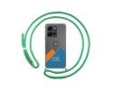 Personaliza tu Funda Colgante Transparente para Vivo Y35 con Cordon Verde Agua Dibujo Personalizada