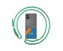 Personaliza tu Funda Colgante Transparente para Motorola Moto G32 con Cordon Verde Agua Dibujo Personalizada