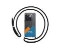 Personaliza tu Funda Colgante Transparente para Oneplus 10T 5G con Cordon Negro Dibujo Personalizada