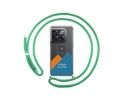 Personaliza tu Funda Colgante Transparente para Oneplus 10T 5G con Cordon Verde Agua Dibujo Personalizada