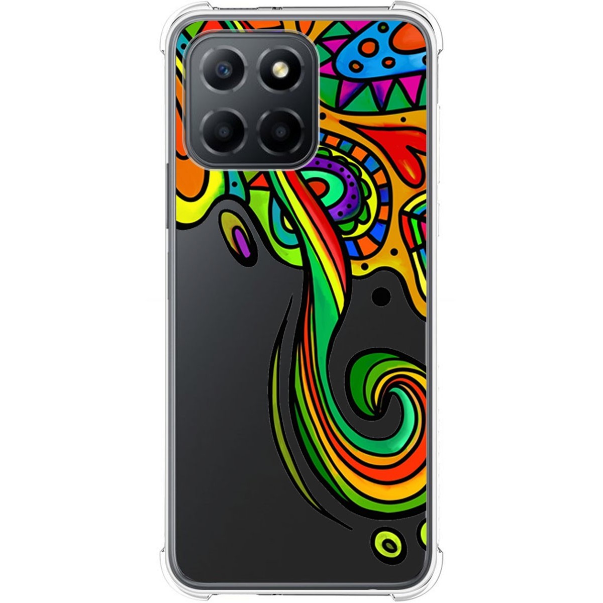 Funda Silicona Antigolpes para Huawei Honor X8 5G diseño Colores Dibujos