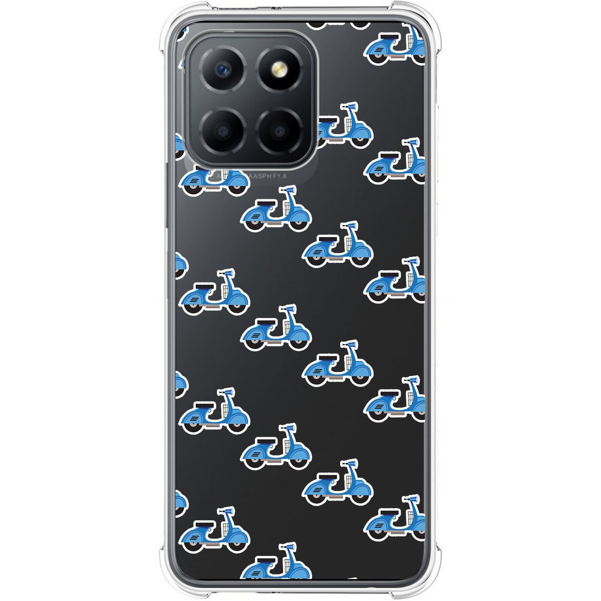 Funda Silicona Antigolpes para Huawei Honor X8 5G diseño Scooter Dibujos