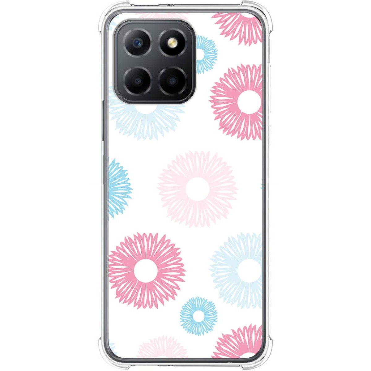 Funda Silicona Antigolpes para Huawei Honor X8 5G diseño Flores 06 Dibujos