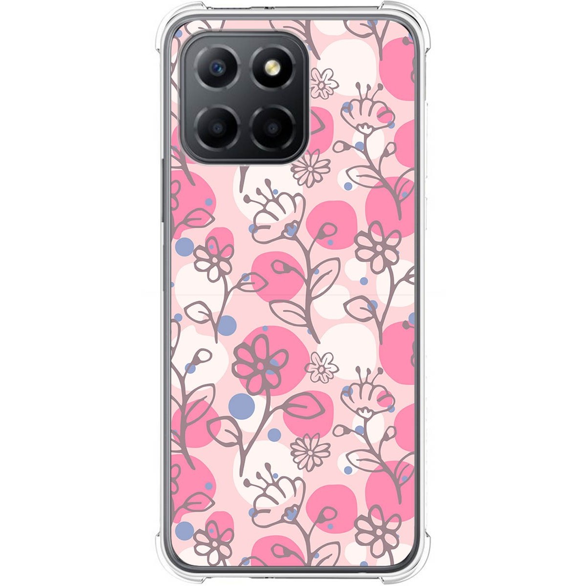 Funda Silicona Antigolpes para Huawei Honor X8 5G diseño Flores 07 Dibujos