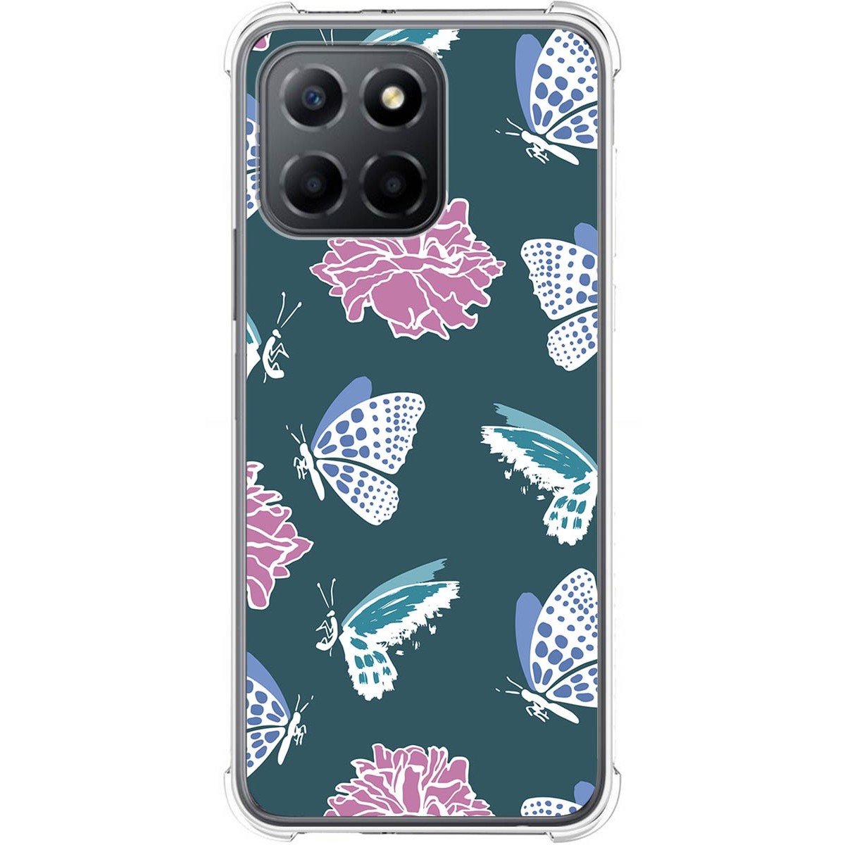 Funda Silicona Antigolpes para Huawei Honor X8 5G diseño Flores 10 Dibujos