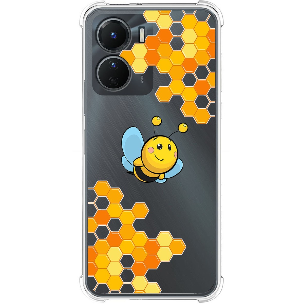 Funda Silicona Antigolpes para Vivo Y16 diseño Abeja Dibujos