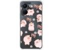 Funda Silicona Antigolpes para Vivo Y16 diseño Cerdos Dibujos