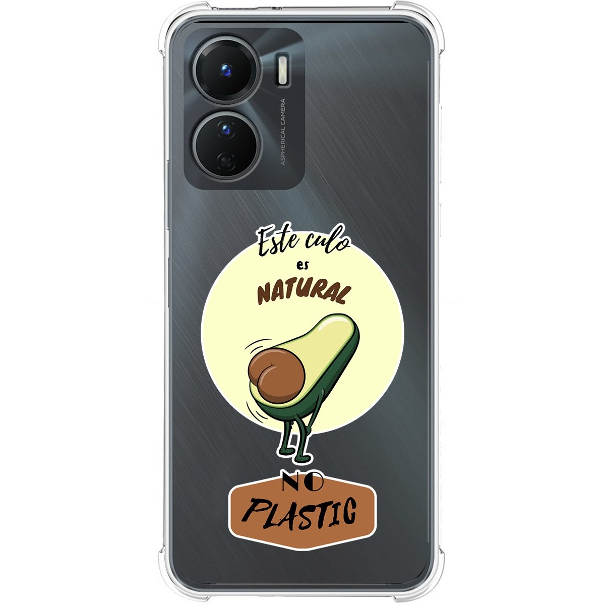 Funda Silicona Antigolpes para Vivo Y16 diseño Culo Natural Dibujos