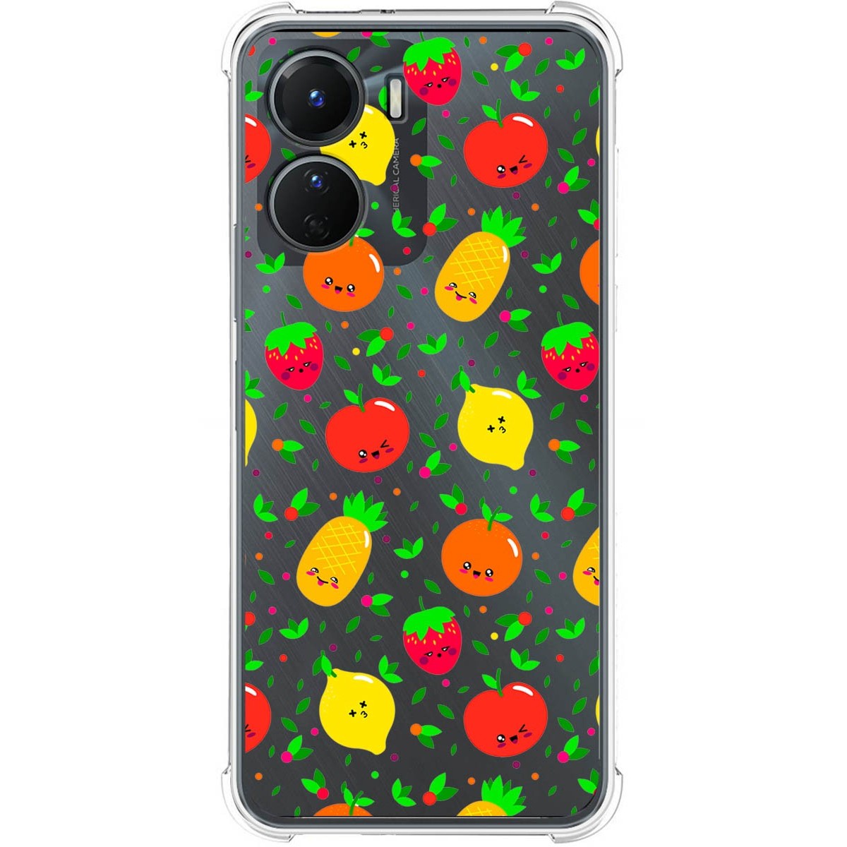 Funda Silicona Antigolpes para Vivo Y16 diseño Frutas 01 Dibujos