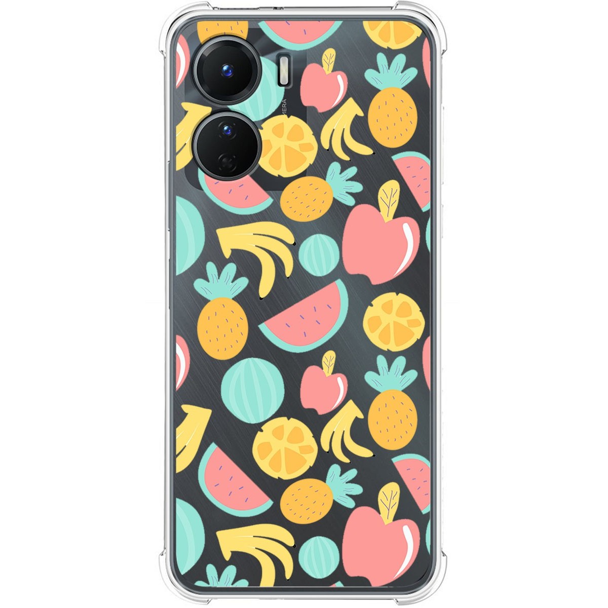 Funda Silicona Antigolpes para Vivo Y16 diseño Frutas 02 Dibujos