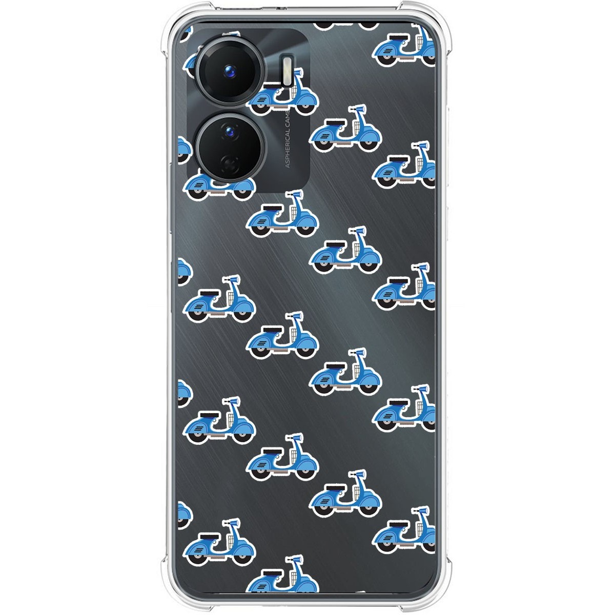 Funda Silicona Antigolpes para Vivo Y16 diseño Scooter Dibujos