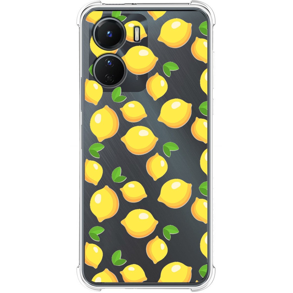Funda Silicona Antigolpes para Vivo Y16 diseño Limones Dibujos