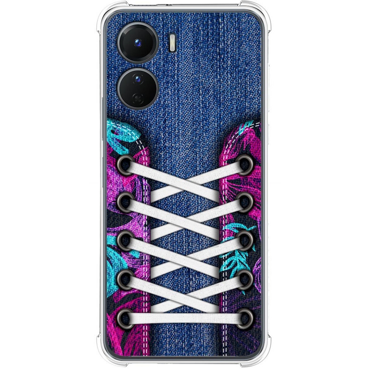 Funda Silicona Antigolpes para Vivo Y16 diseño Zapatillas 06 Dibujos