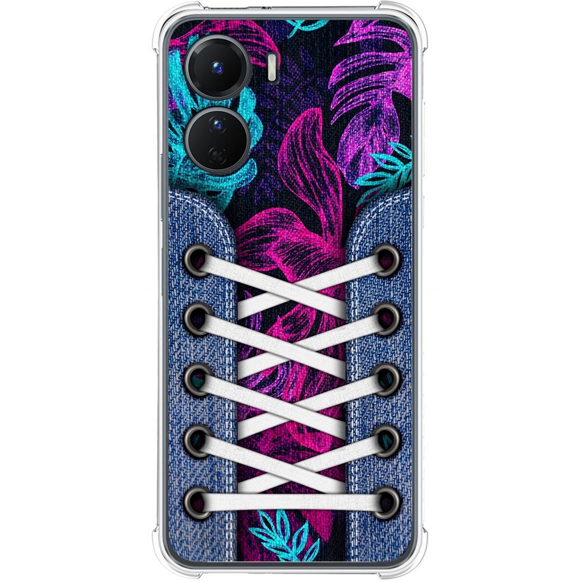 Funda Silicona Antigolpes para Vivo Y16 diseño Zapatillas 07 Dibujos