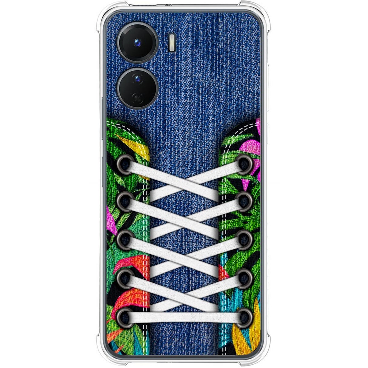 Funda Silicona Antigolpes para Vivo Y16 diseño Zapatillas 13 Dibujos