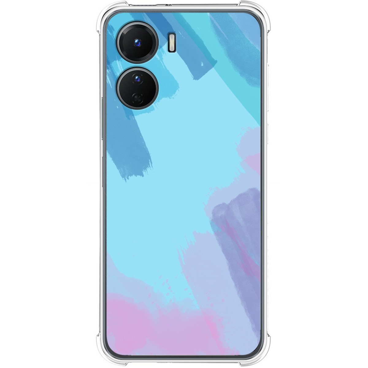Funda Silicona Antigolpes para Vivo Y16 diseño Acuarela 10 Dibujos