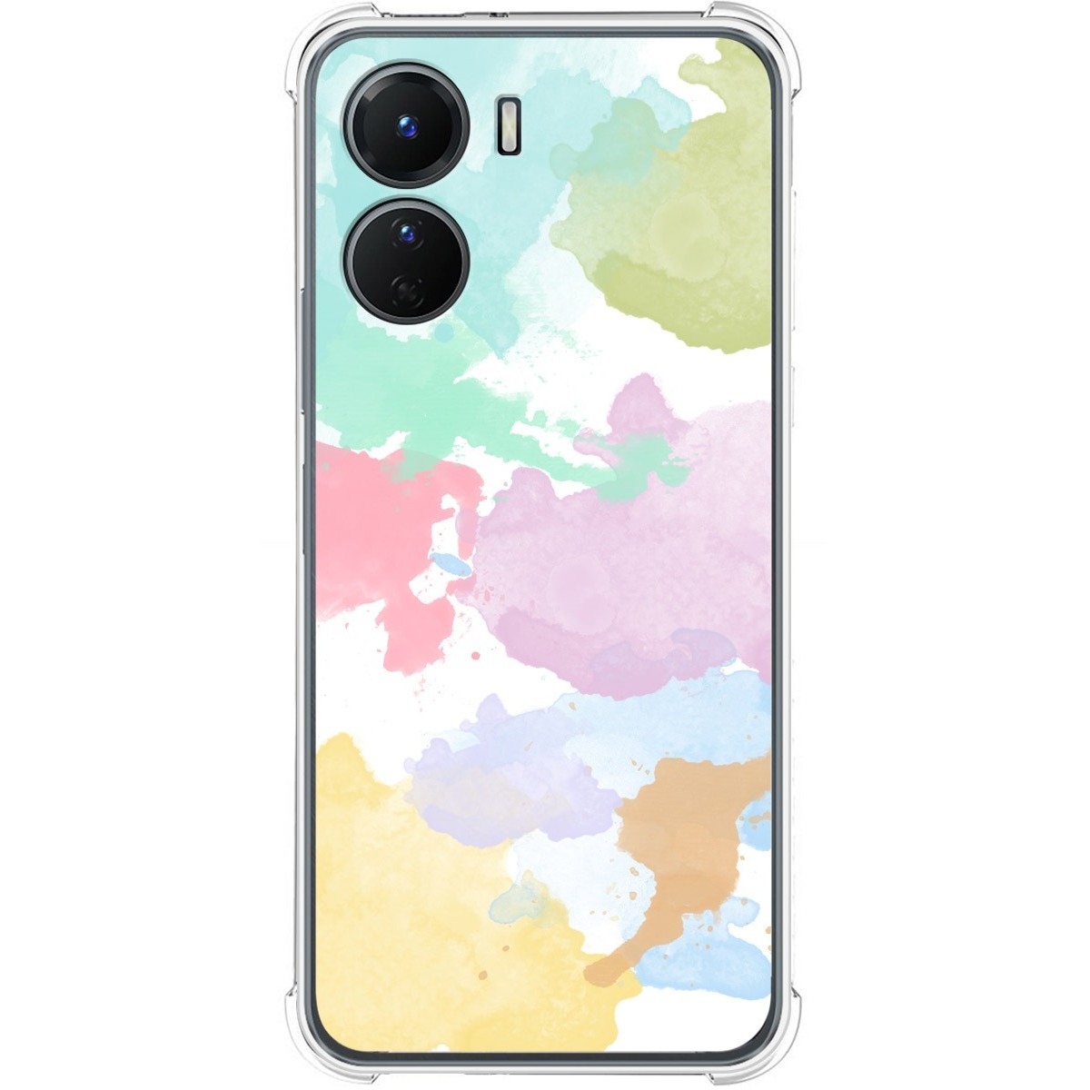 Funda Silicona Antigolpes para Vivo Y16 diseño Acuarela 11 Dibujos