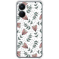Funda Silicona Antigolpes para Vivo Y16 diseño Flores 01 Dibujos