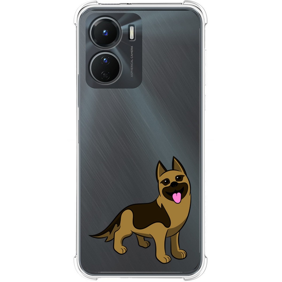 Funda Silicona Antigolpes para Vivo Y16 diseño Perros 03 Dibujos