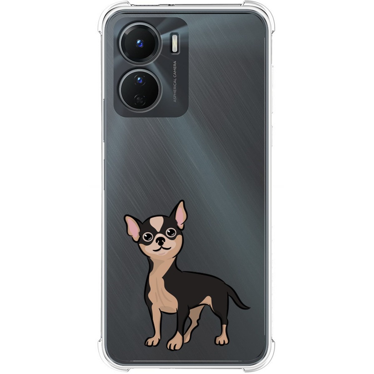 Funda Silicona Antigolpes para Vivo Y16 diseño Perros 05 Dibujos