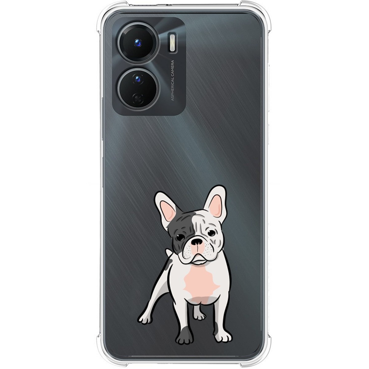 Funda Silicona Antigolpes para Vivo Y16 diseño Perros 06 Dibujos