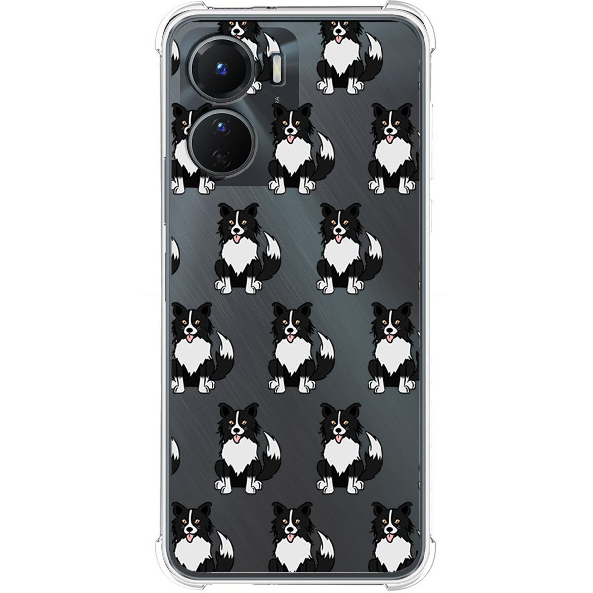 Funda Silicona Antigolpes para Vivo Y16 diseño Perros 07 Dibujos