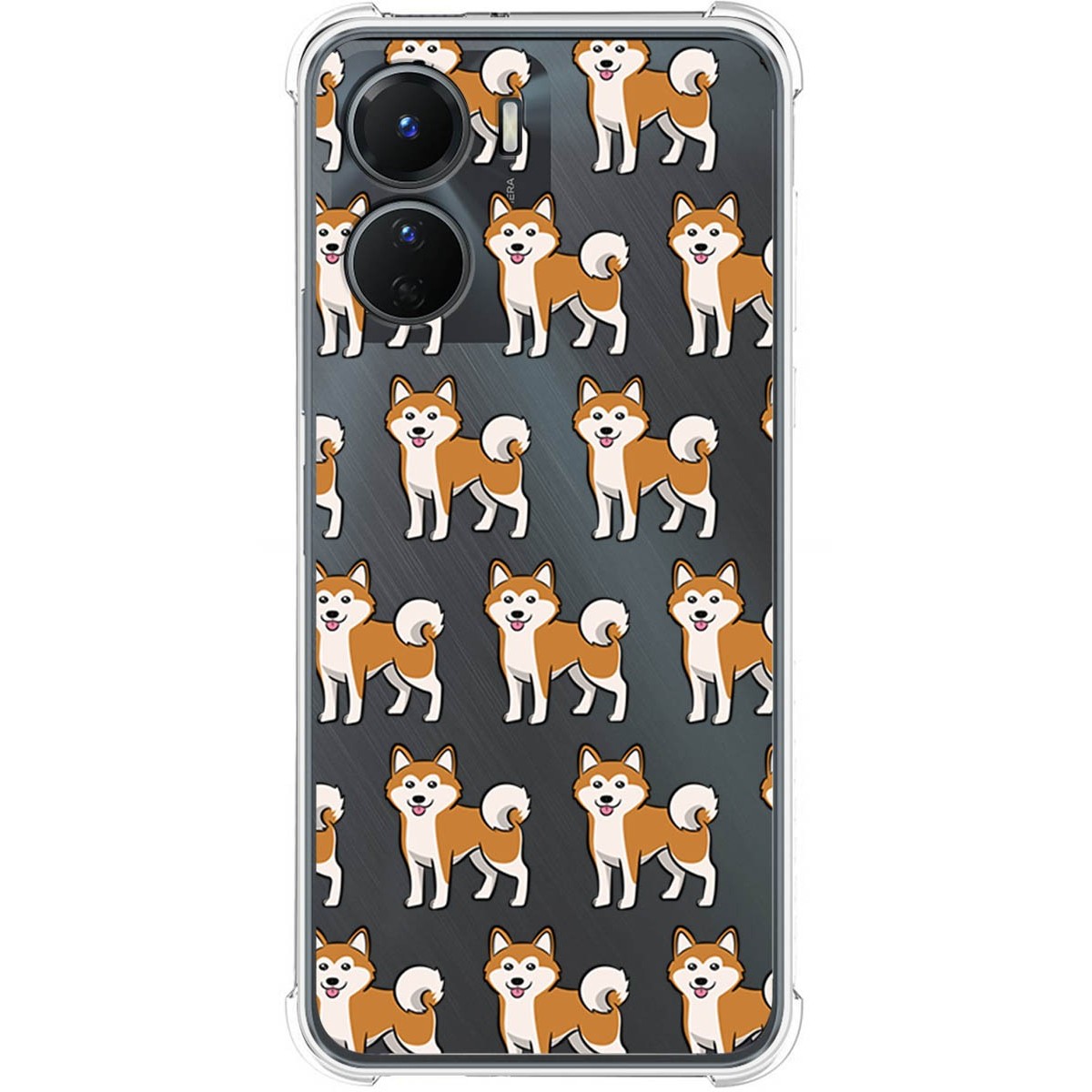Funda Silicona Antigolpes para Vivo Y16 diseño Perros 08 Dibujos