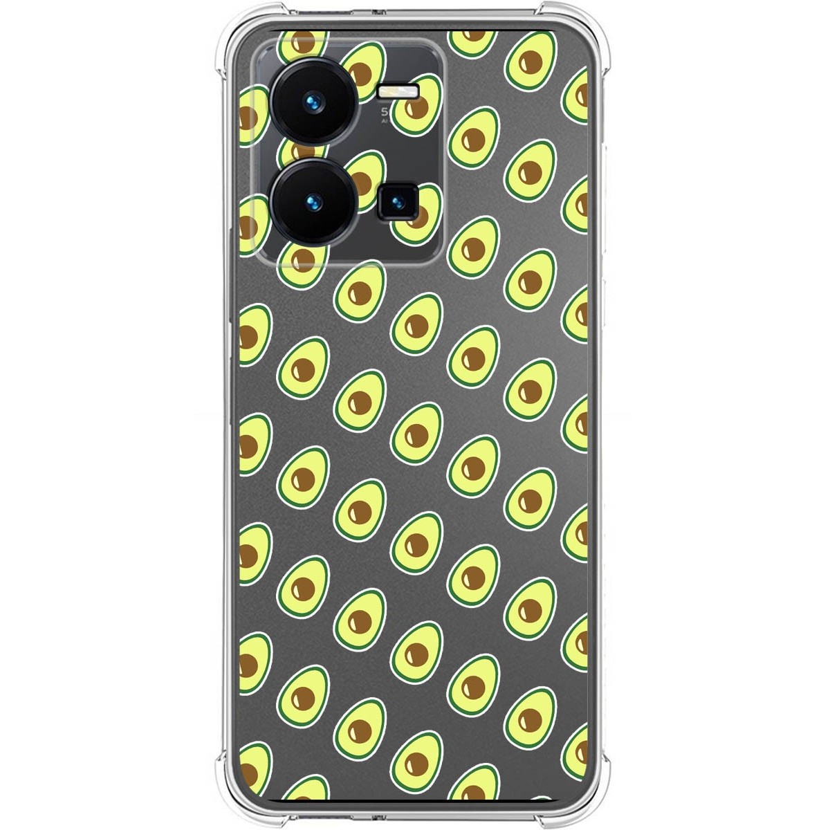 Funda Silicona Antigolpes para Vivo Y35 diseño Aguacate Dibujos