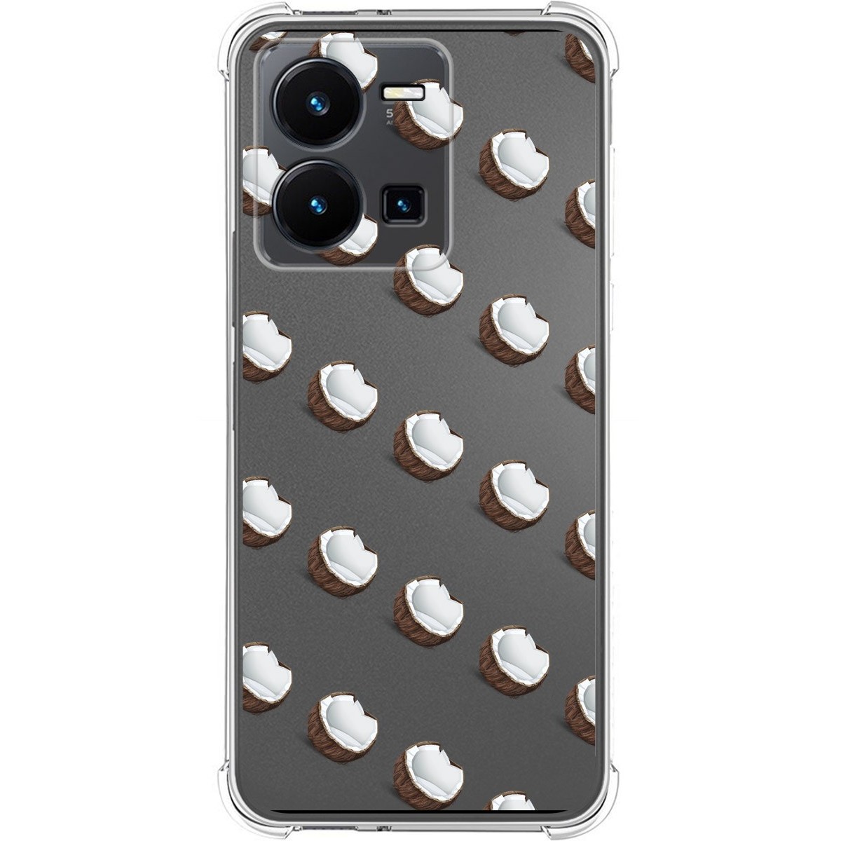 Funda Silicona Antigolpes para Vivo Y35 diseño Cocos Dibujos