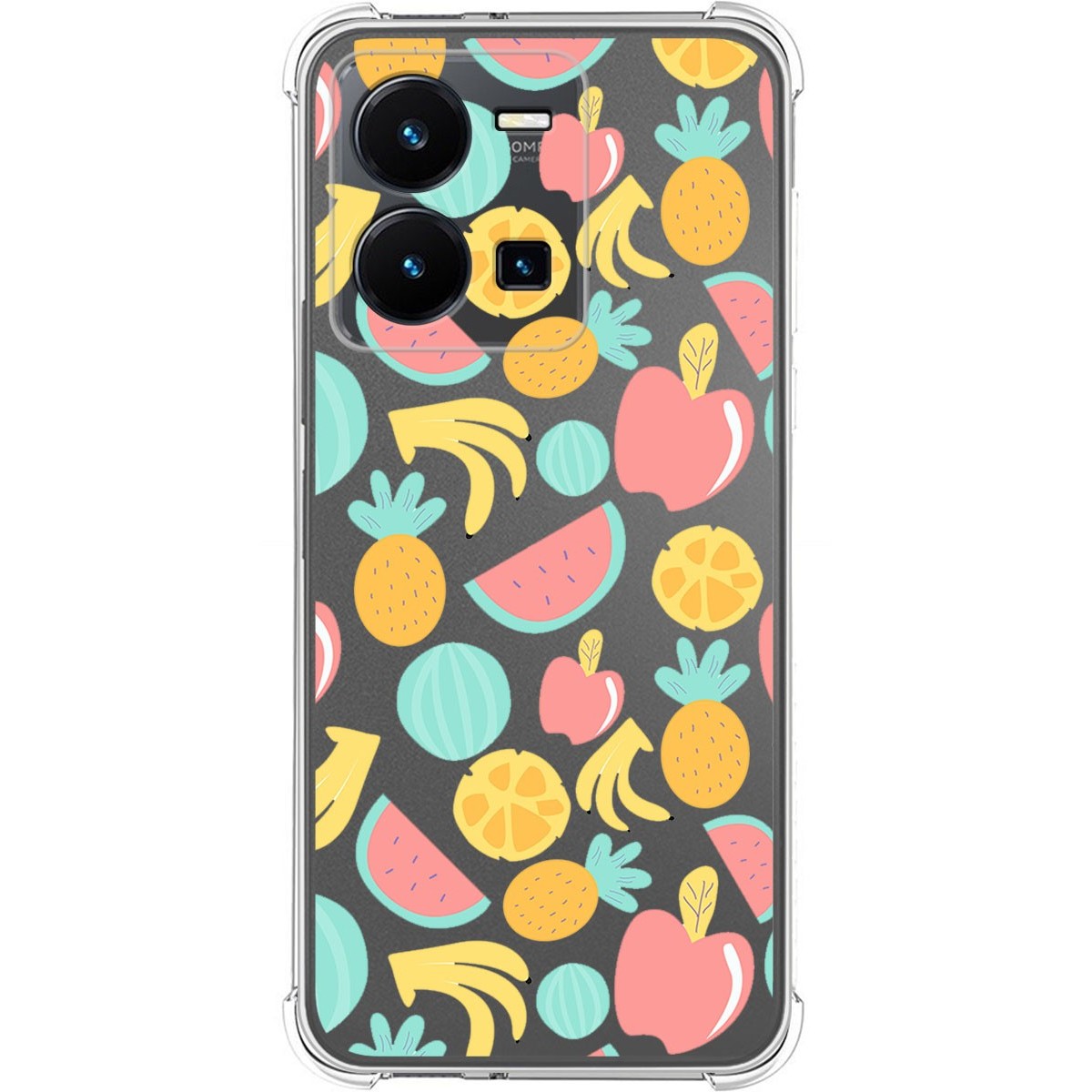 Funda Silicona Antigolpes para Vivo Y35 diseño Frutas 02 Dibujos