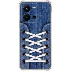 Funda Silicona Antigolpes para Vivo Y35 diseño Zapatillas 01 Dibujos