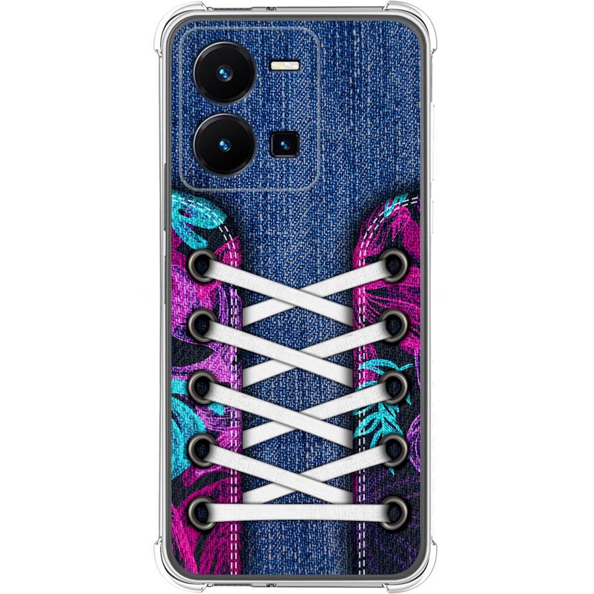 Funda Silicona Antigolpes para Vivo Y35 diseño Zapatillas 06 Dibujos