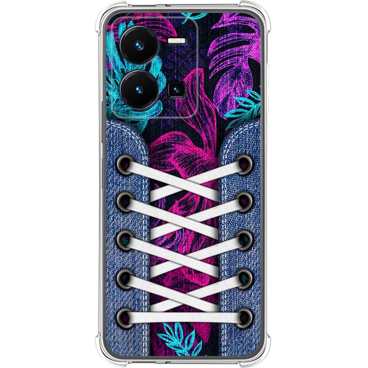Funda Silicona Antigolpes para Vivo Y35 diseño Zapatillas 07 Dibujos