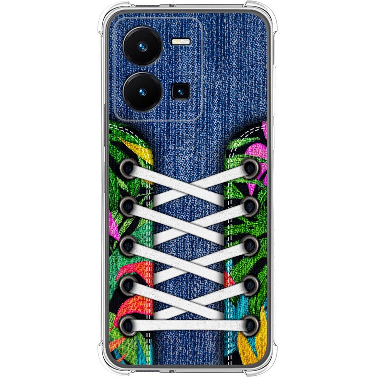 Funda Silicona Antigolpes para Vivo Y35 diseño Zapatillas 13 Dibujos