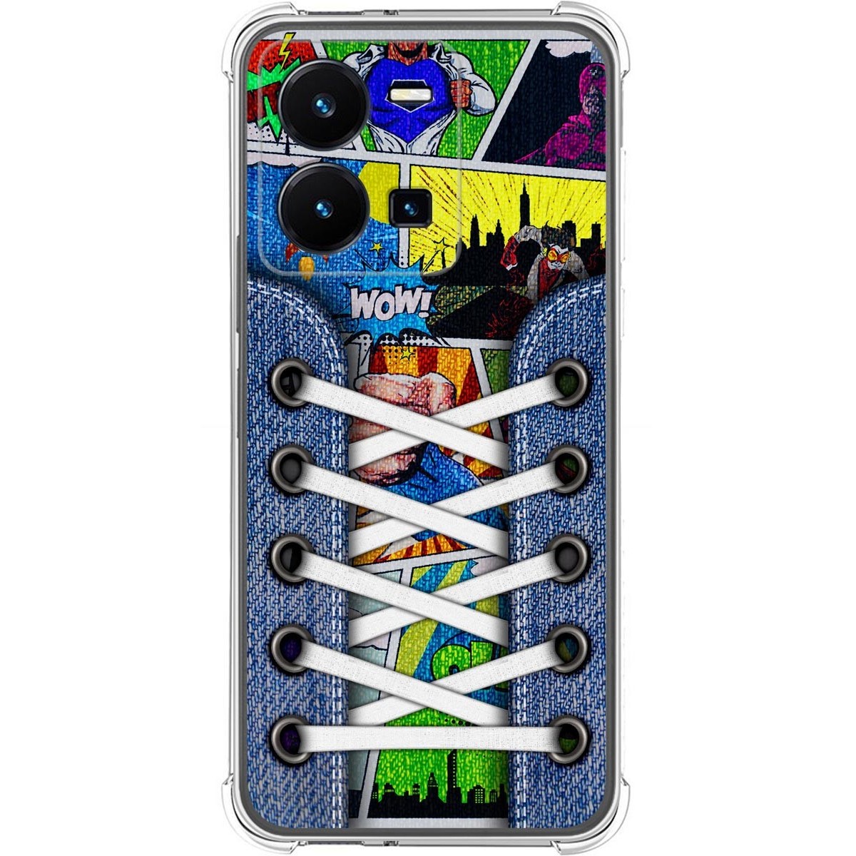 Funda Silicona Antigolpes para Vivo Y35 diseño Zapatillas 14 Dibujos