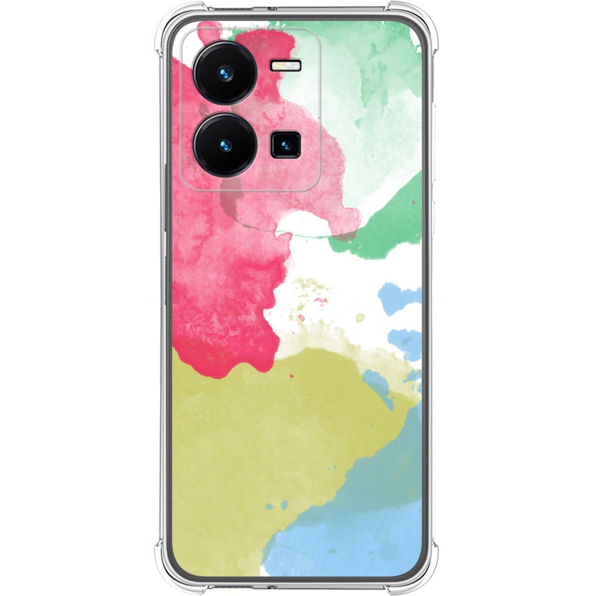 Funda Silicona Antigolpes para Vivo Y35 diseño Acuarela 02 Dibujos